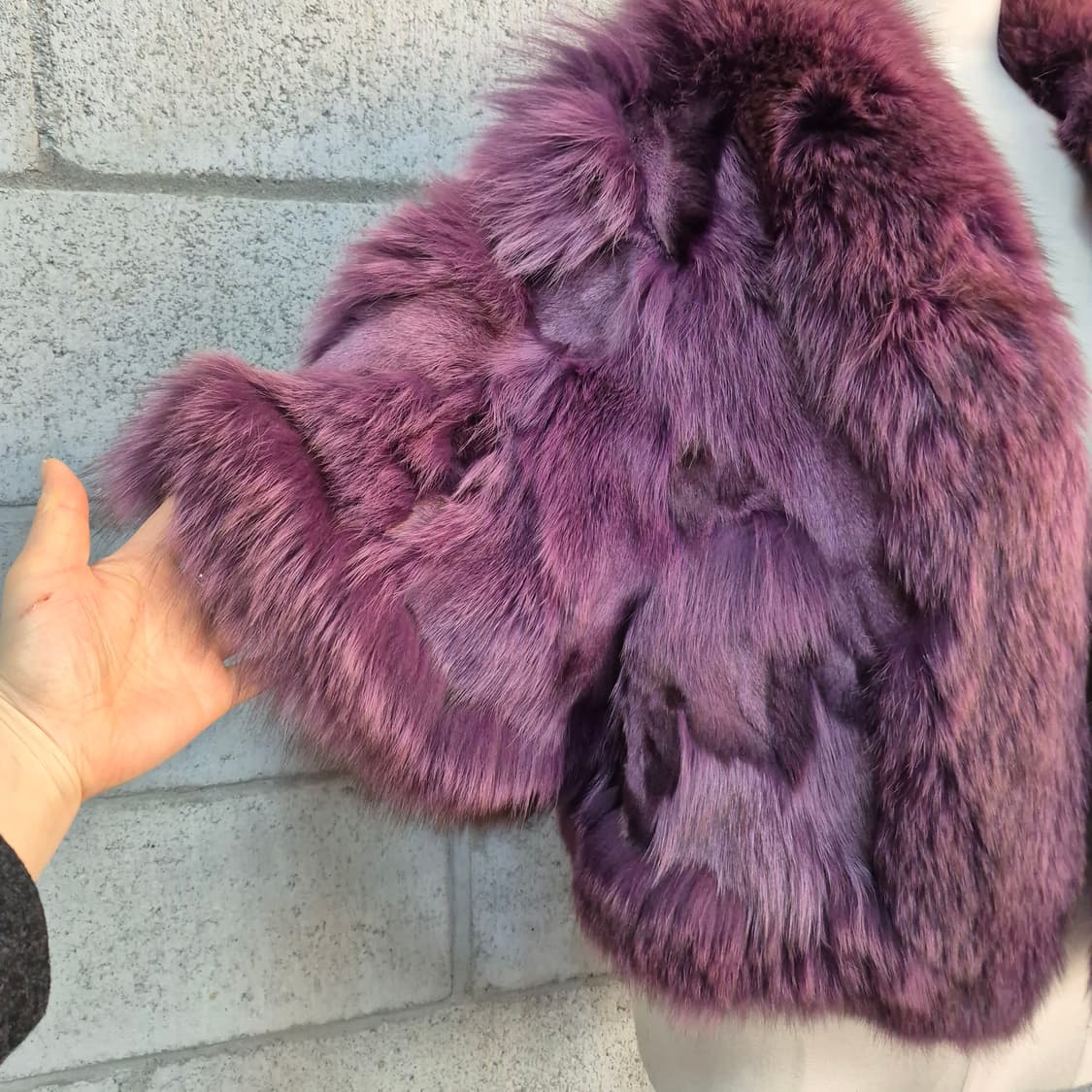 퍼플 폭스숏자켓 상품이미지2