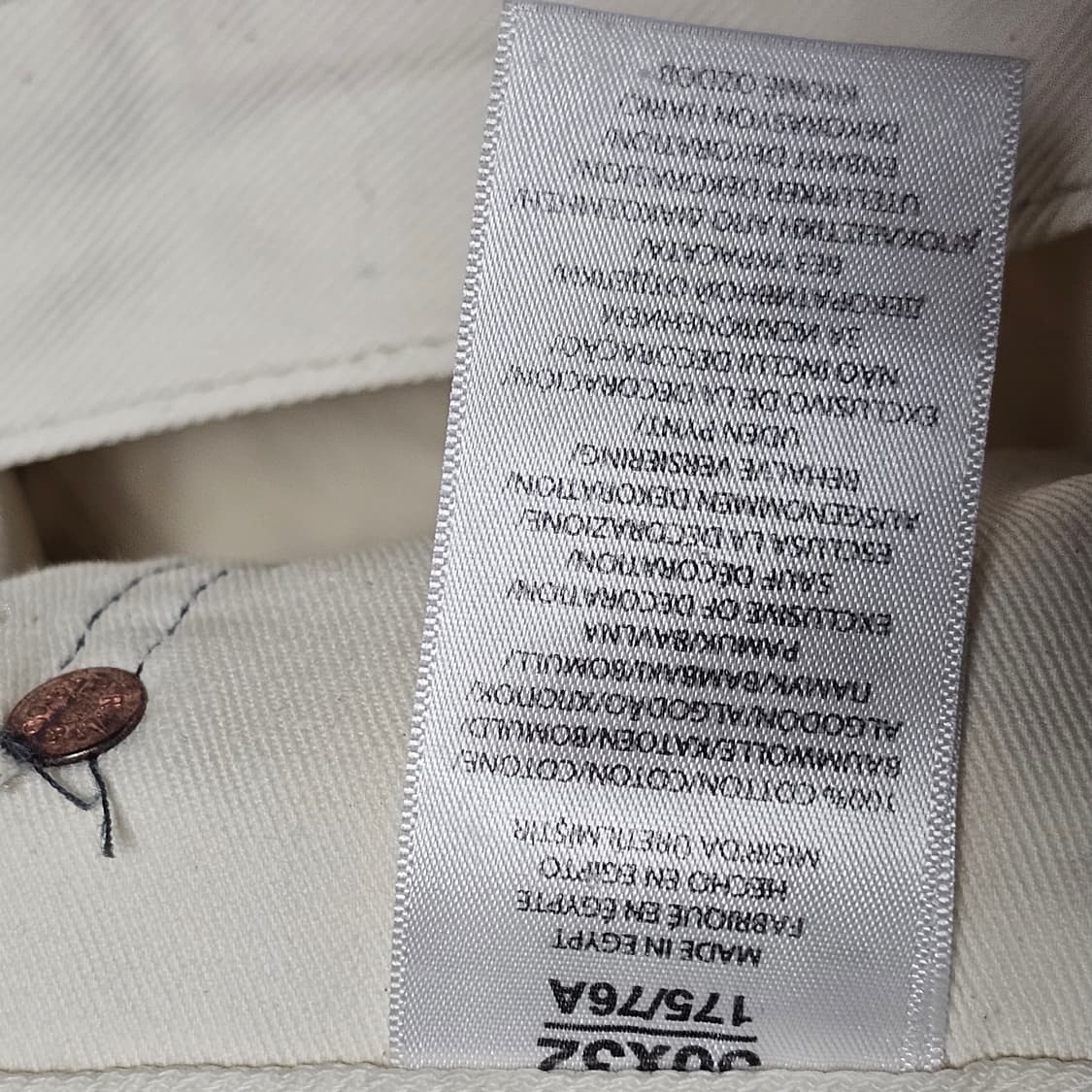 30인치[폴로 랄프로렌]남성 설리번 슬림핏 화이트 진 청바지 상품이미지8