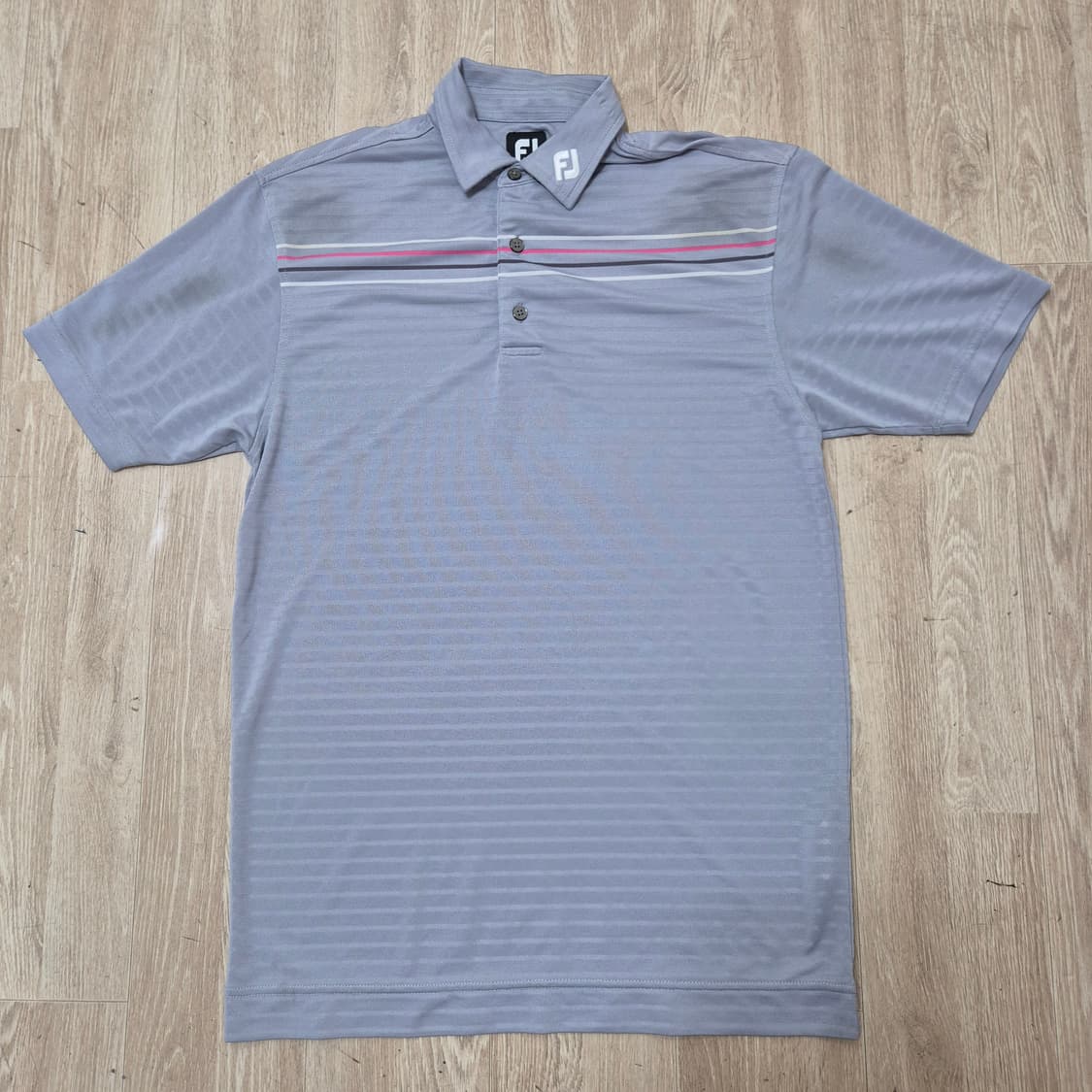 풋조이 남성 골프웨어 스트라이프 반팔 카라티 상품이미지1