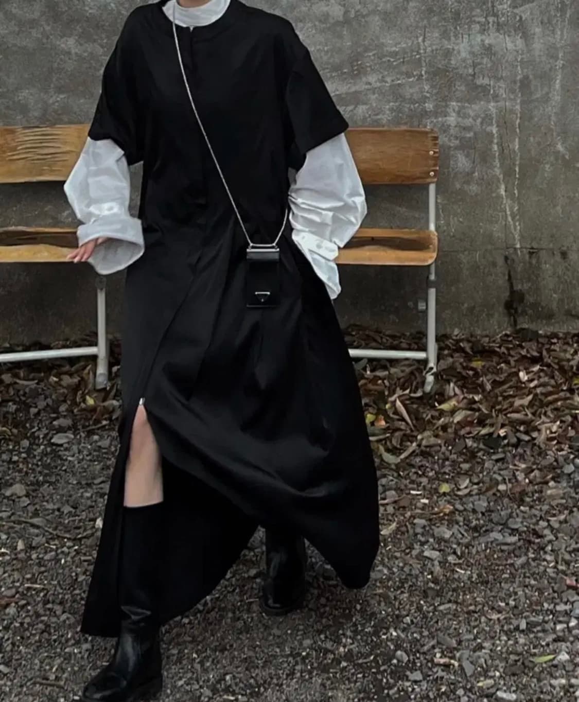 트리밍버드 트밍 하프 플리츠 집업 원피스 (새상품) 상품이미지1