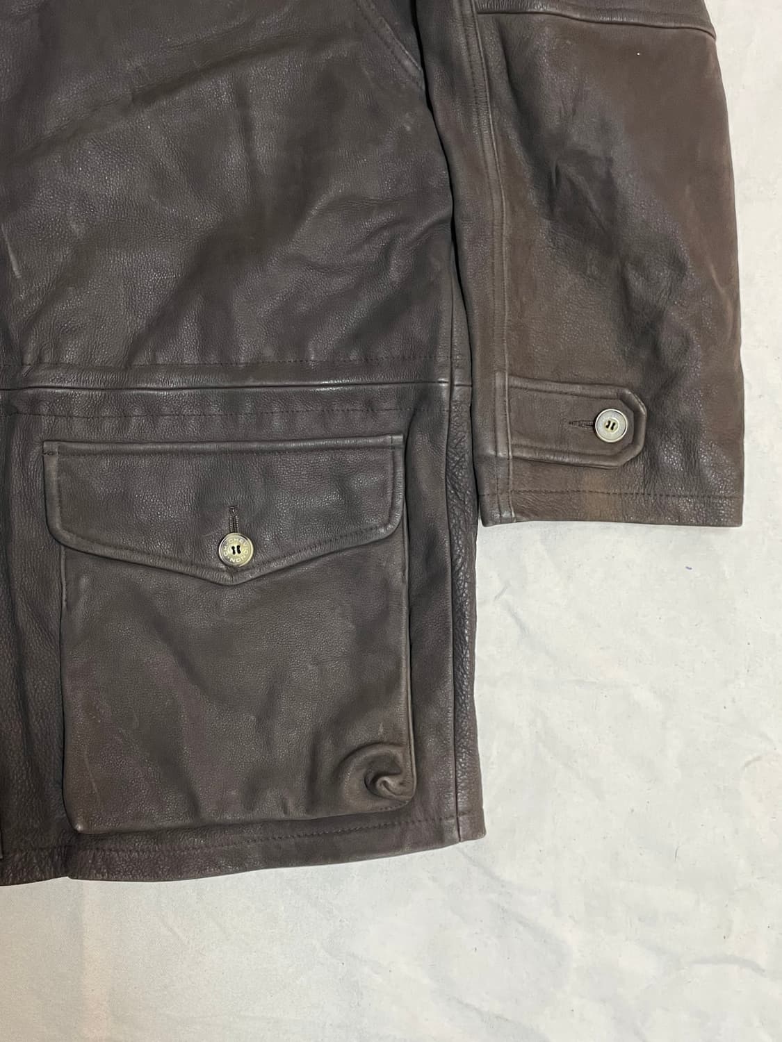 쉐비뇽 레더 자켓  상품이미지9