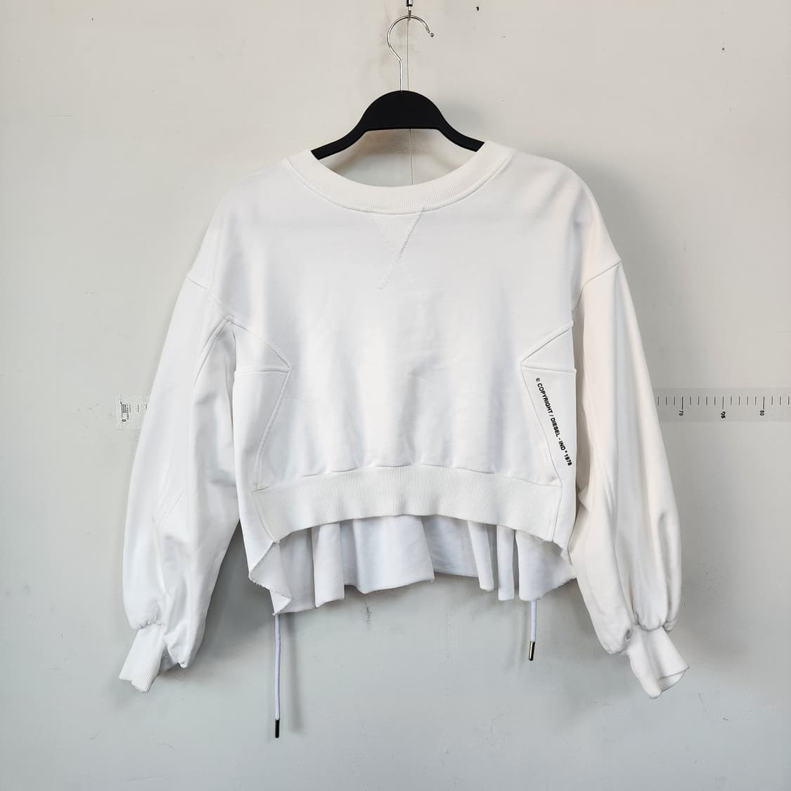 디젤 화이트 레이어드 맨투맨 상품이미지1