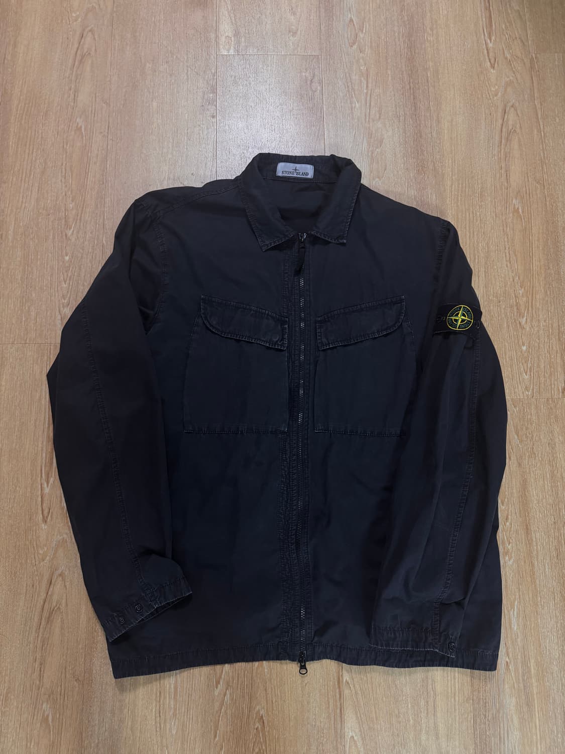 2xl 스톤아일랜드 가먼트다잉 자켓  정품 qr 상품이미지1