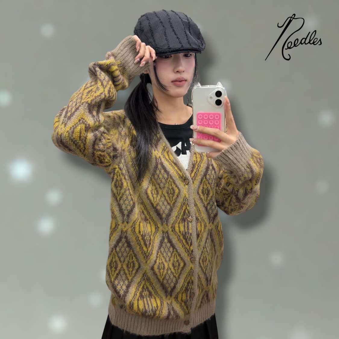 니들스 모헤어 가디건 상품이미지1