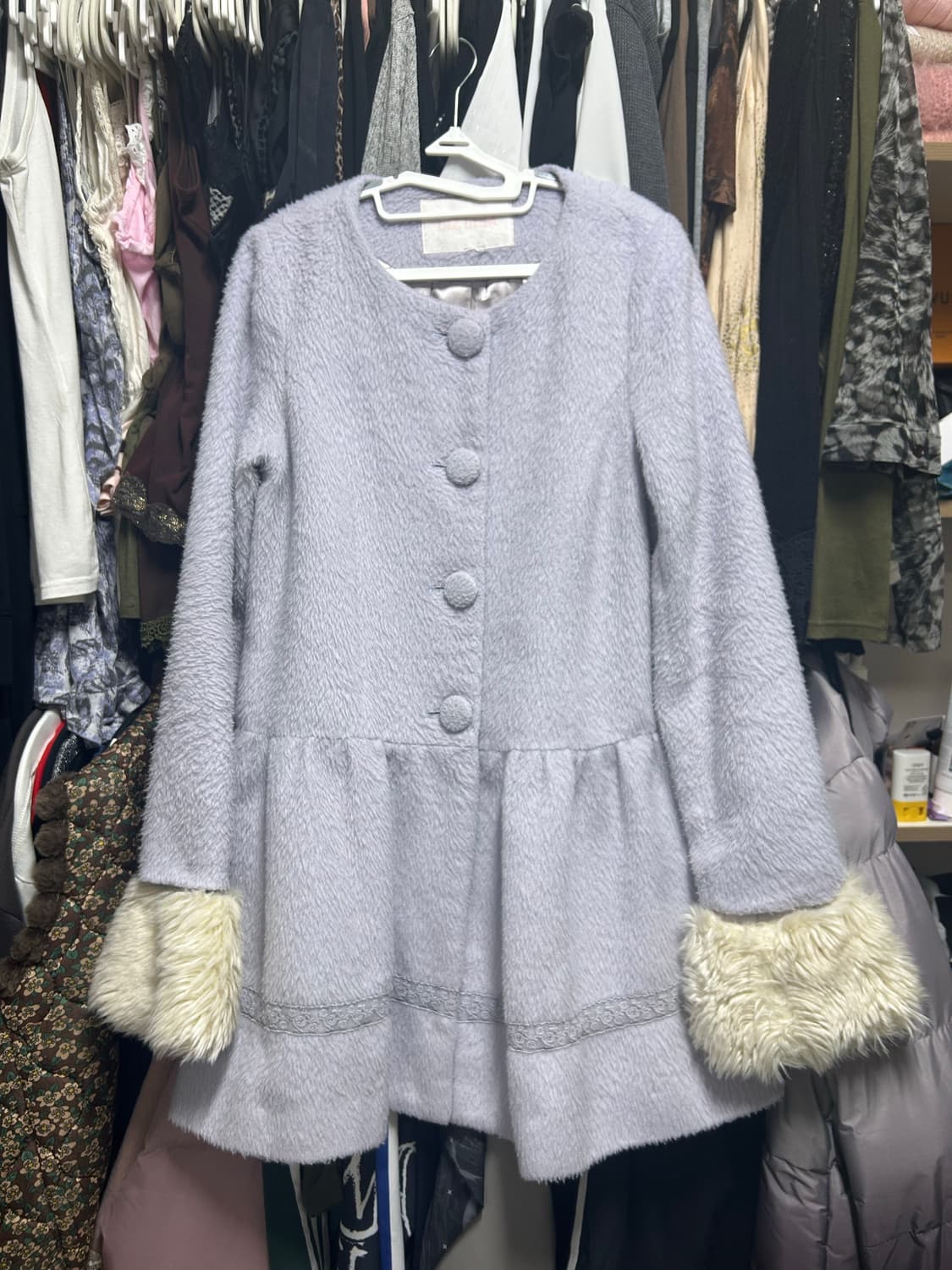 리즈리사 연보라 퍼코트 히메갸루 고전 상품이미지1