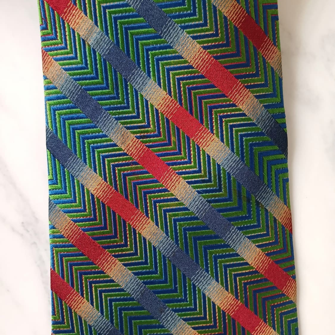 엔리코 코베리 넥타이 그린 패턴 A+등급 E894
 상품이미지6