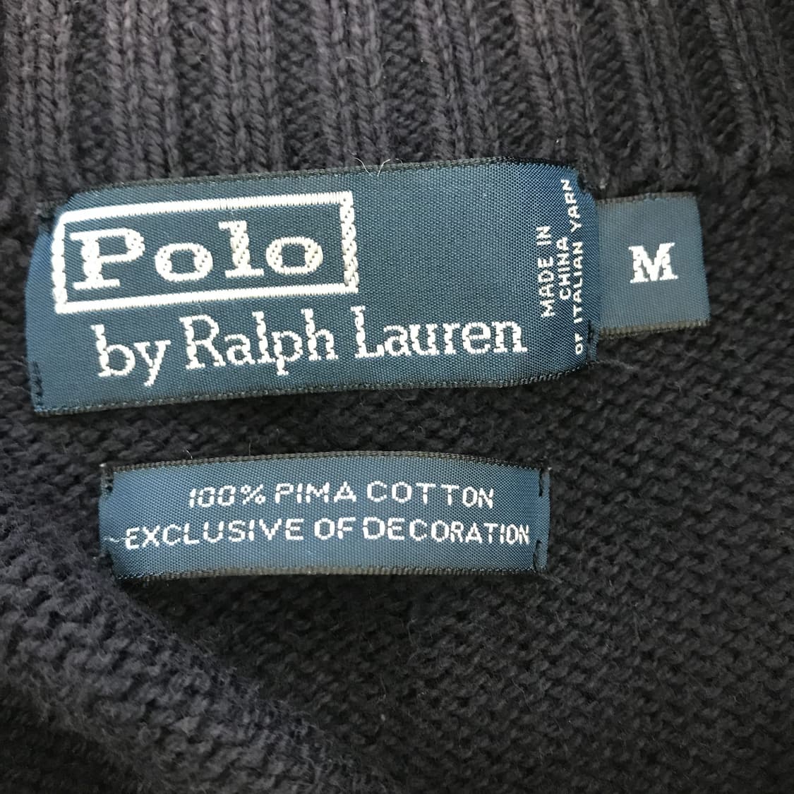 폴로 피마코튼 하프집업 니트 [M] 상품이미지5