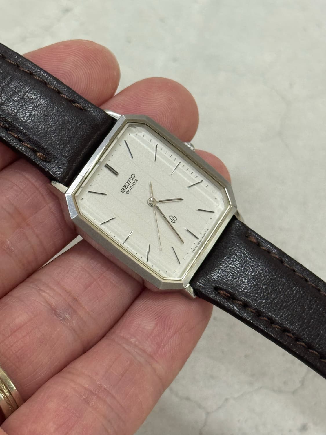 80s 빈티지 세이코 탱크 쿼츠 상품이미지5