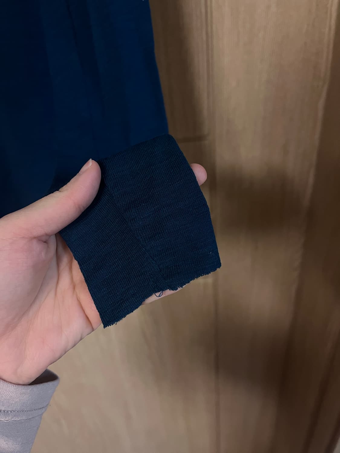 COS 코스 슬림핏 메리노 울 터틀넥 탑 청록컬러 상품이미지5