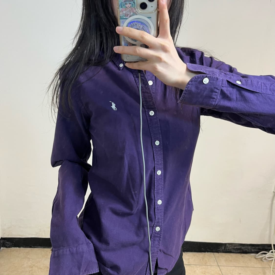 Polo purple shirt 상품이미지3