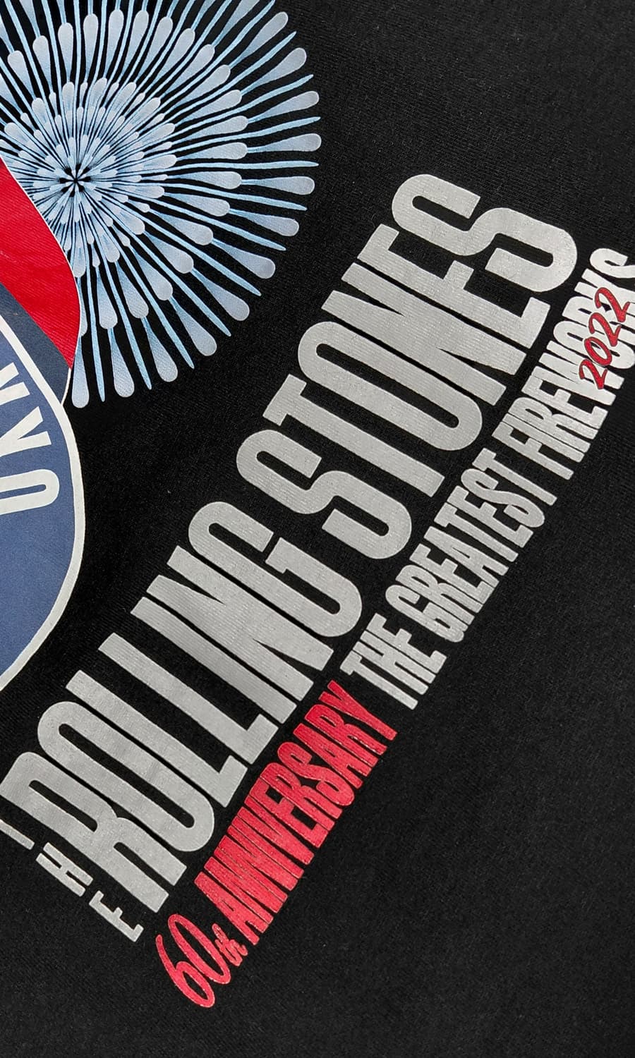 [L] 롤링 스톤즈 60주년 '도쿄 불꽃놀이' 2022 한정판 티셔츠 상품이미지8