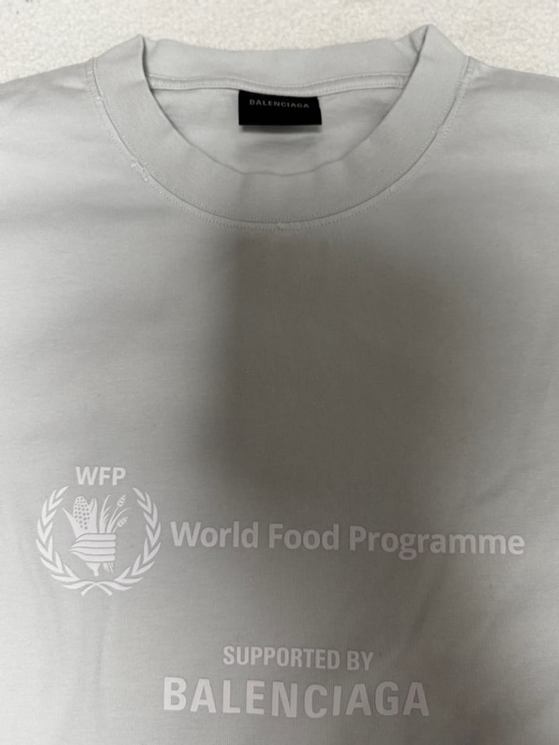 발렌시아가 그레이 WFP 미디엄핏 XL 티셔츠 (새상품) 상품이미지3