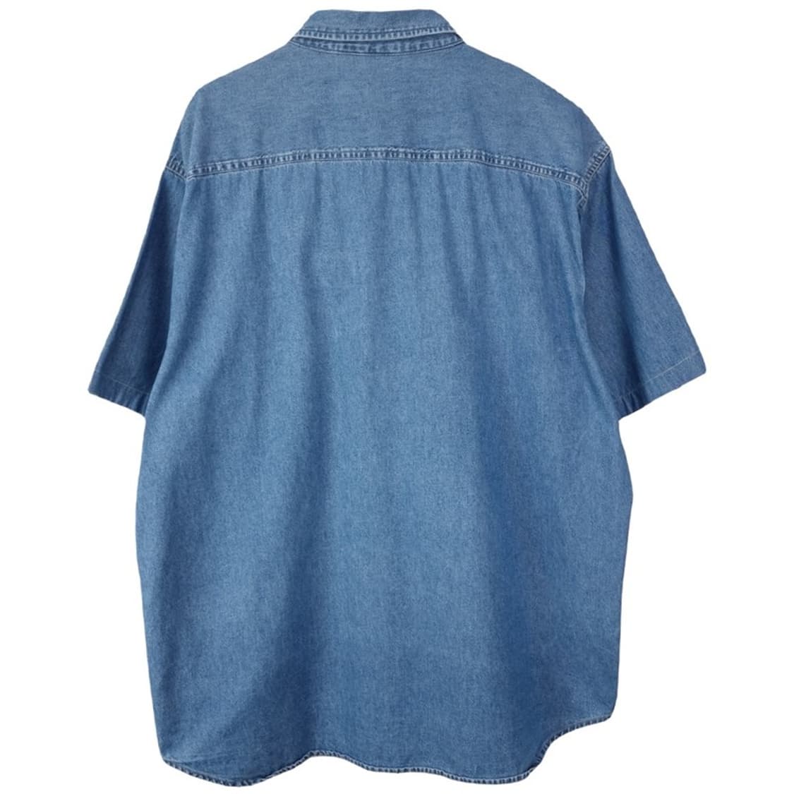 [칼하트] 로고 패치 데님 반팔 셔츠 M20136 상품이미지3