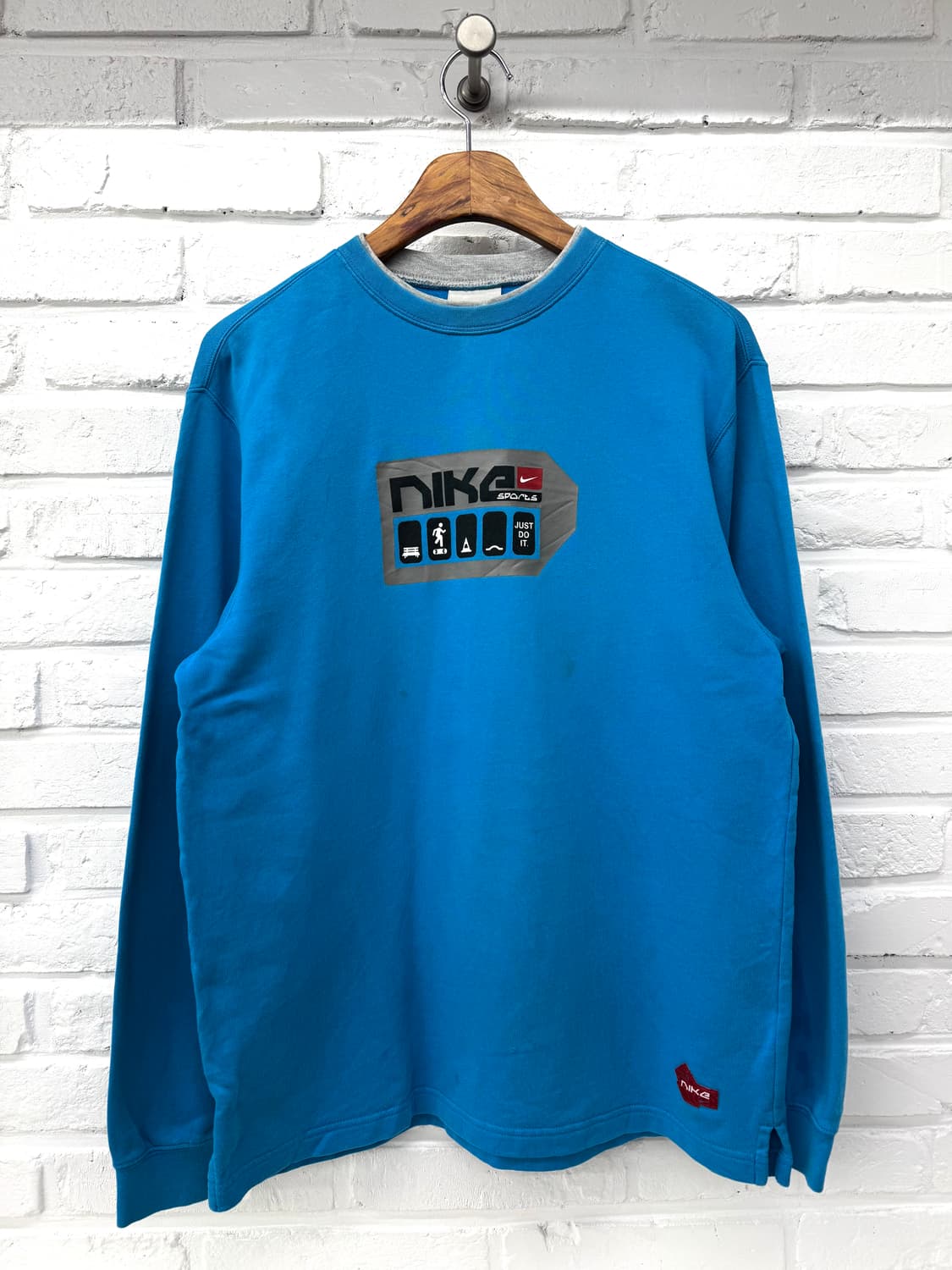 나이키 블루 레이어드 스웻셔츠 상품이미지3