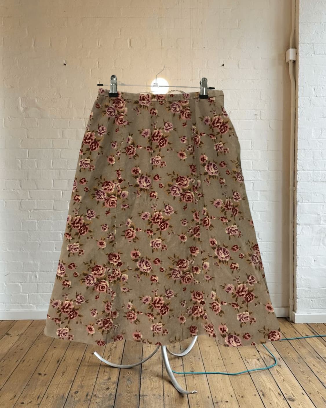 vintage corduroy pattern skirt (25inch) 상품이미지8