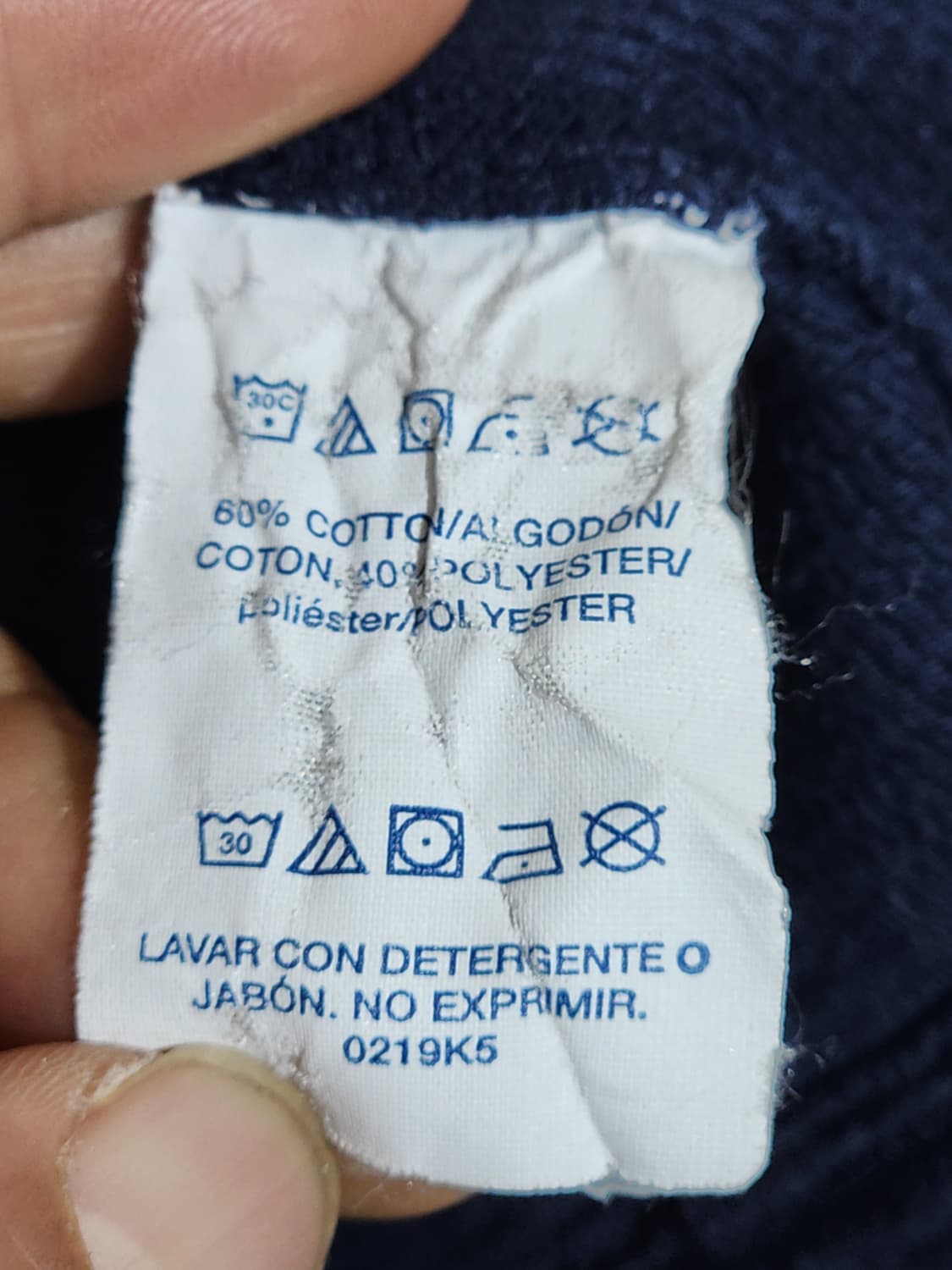 (M) 랄프로렌 폴로 헨리넥 티셔츠 네이비 긴팔티  상품이미지5