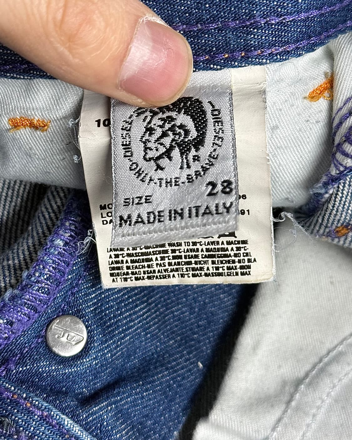 디젤 녹 워싱 부츠컷 플레어진 데님 워크 팬츠 바지 웨스턴 와이드 갸루 상품이미지7