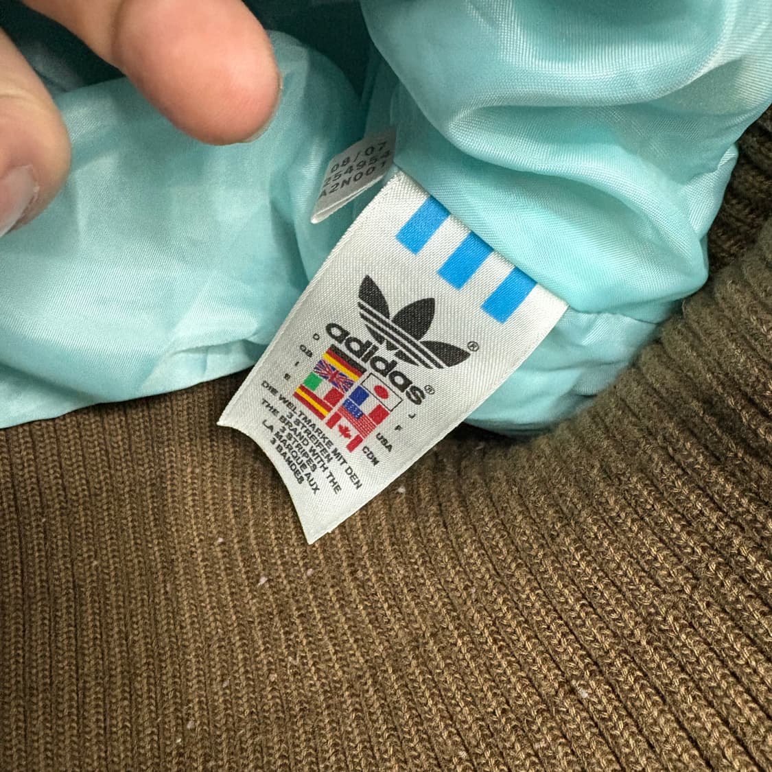 (85)아디다스 브라운 패딩 조끼 상품이미지5