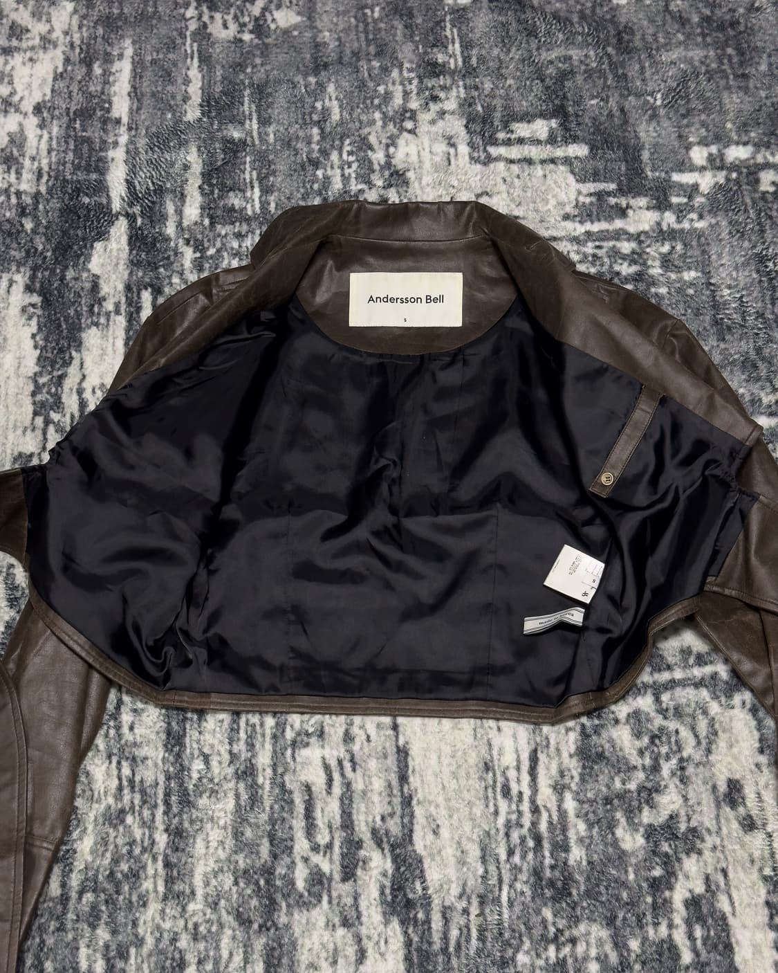 {Andersson Bell} Leather Wrap Jacket 상품이미지5