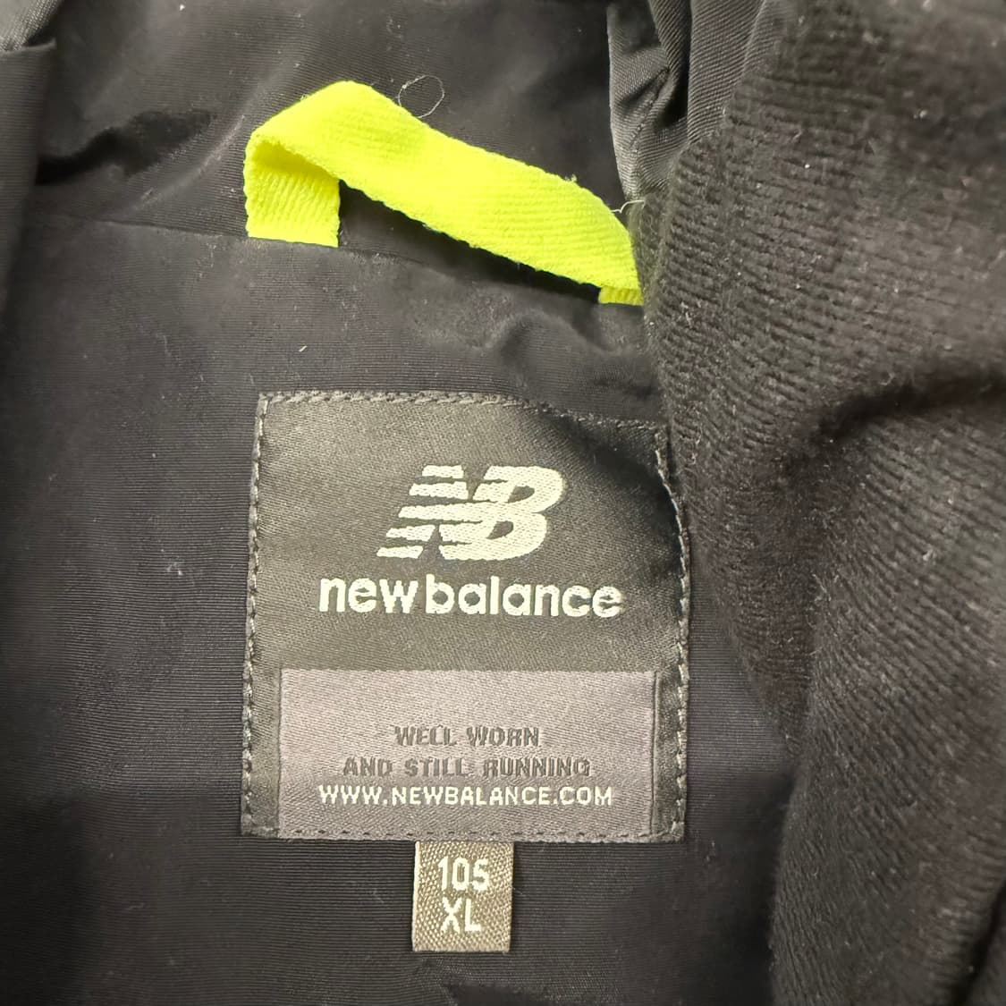 [정품/XL] 뉴발란스 블랙 후드 바람막이 자켓 b15 상품이미지5