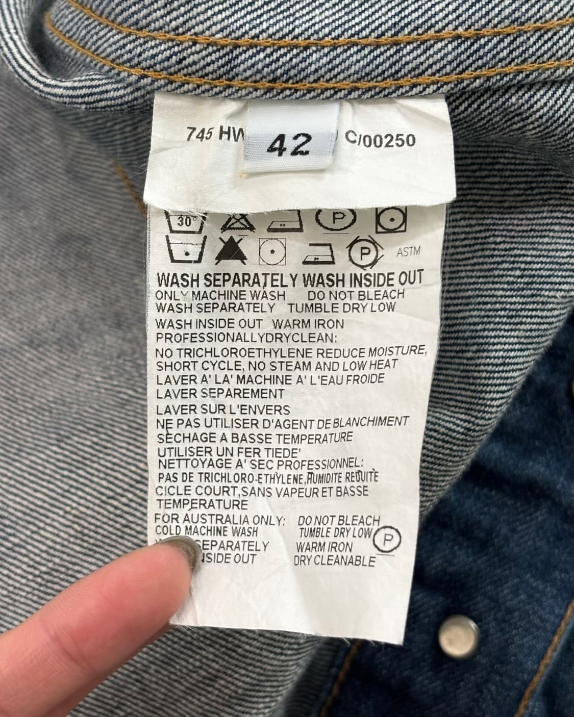 Helmut Lang 헬무트랭 클래식 데님 트러커 자켓    상품이미지10