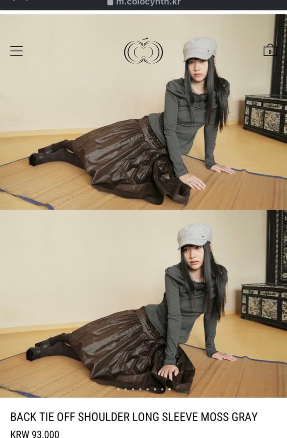 콜로신스 BACK TIE OFF SHOULDER LONG SLEEVE 상품이미지3