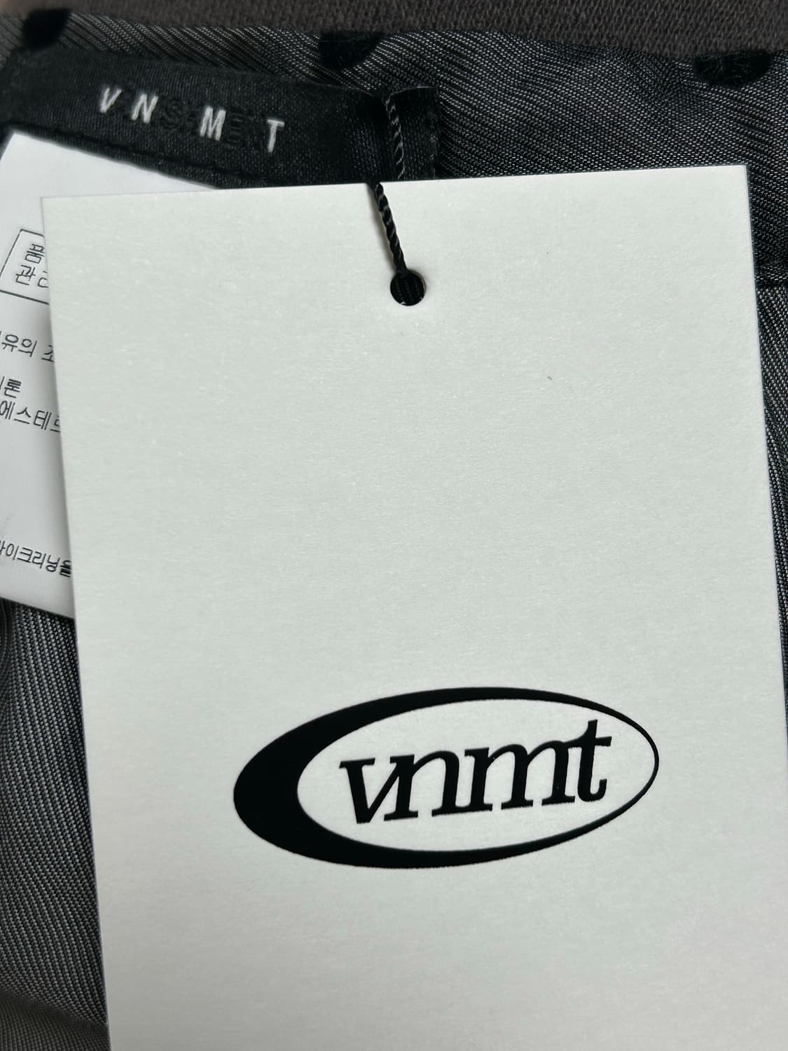 {정가 3.9 새상품} 바니쉬먼트 vanishment 도트 치마 그레이 상품이미지4