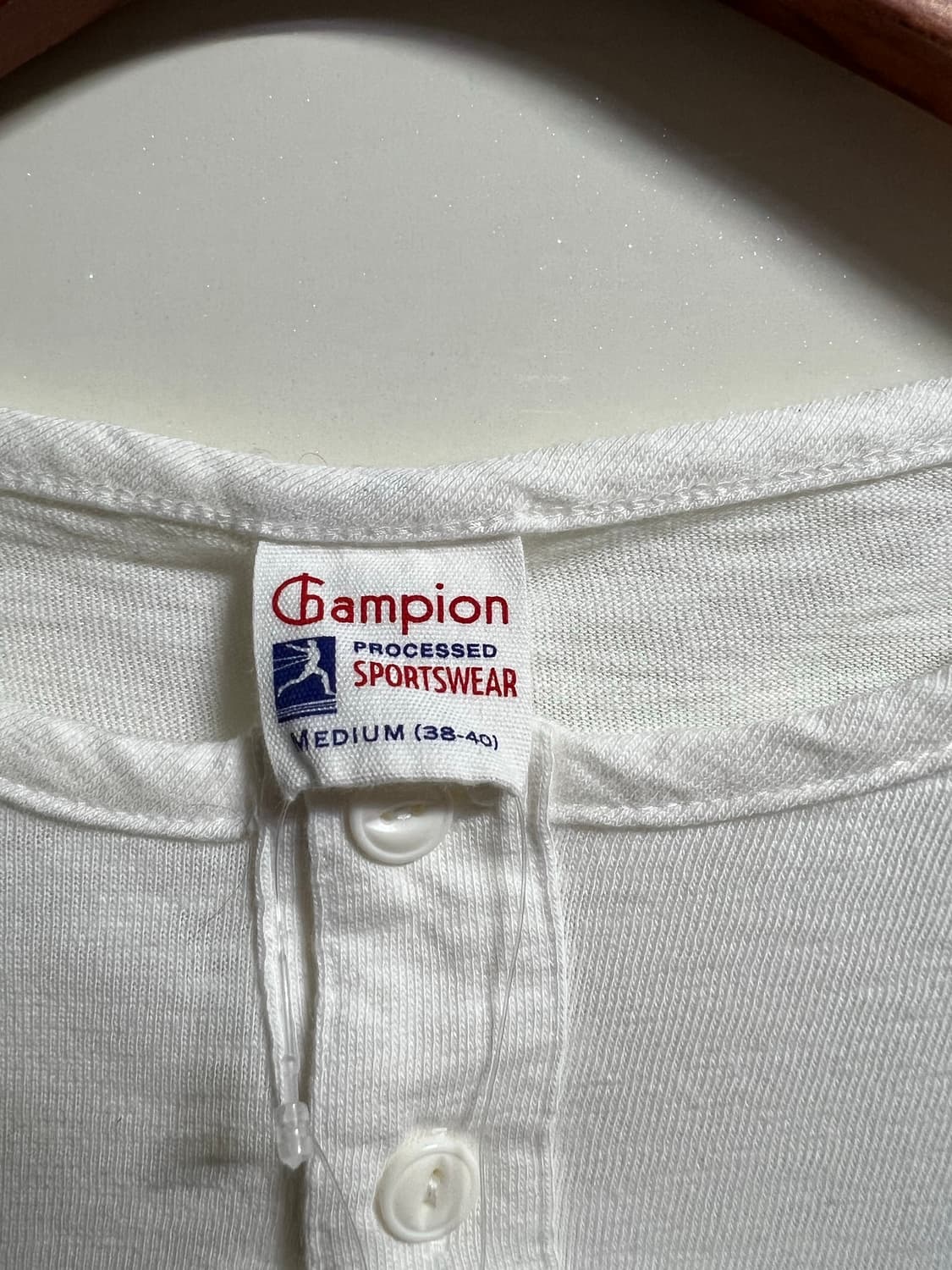 챔피온 7부 래글런 티셔츠 화이트/그린 상품이미지4