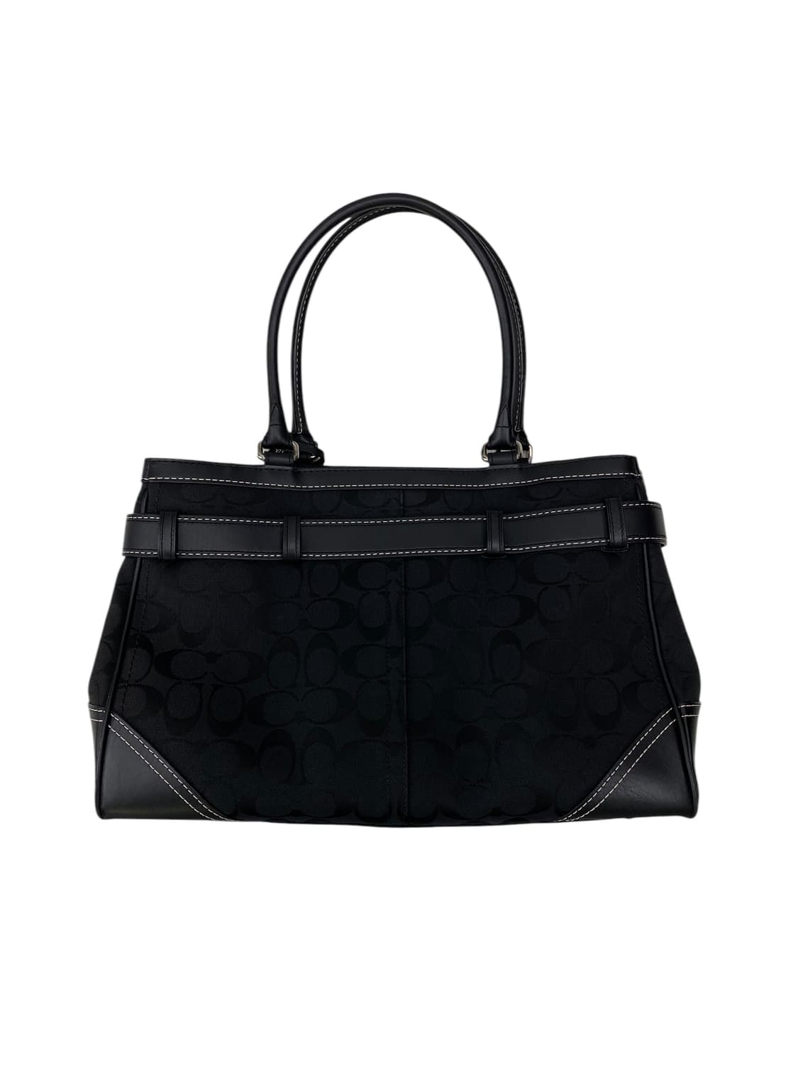 코치 y2k 블랙 시그니처 버클숄더백 상품이미지2