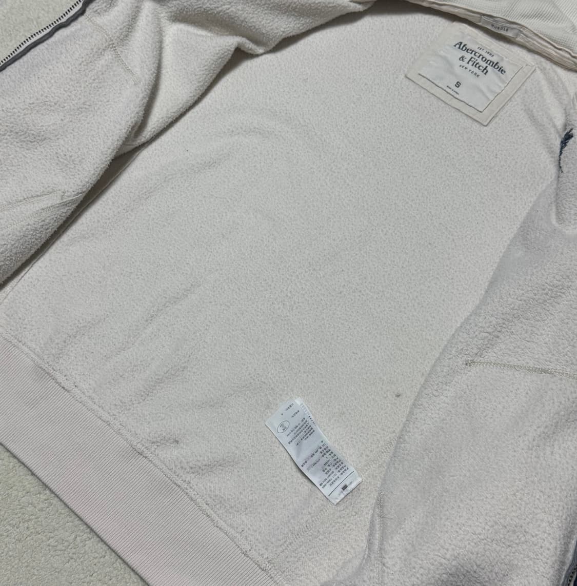 아베크롬비 연베이지 멜란지 후드집업 상품이미지6