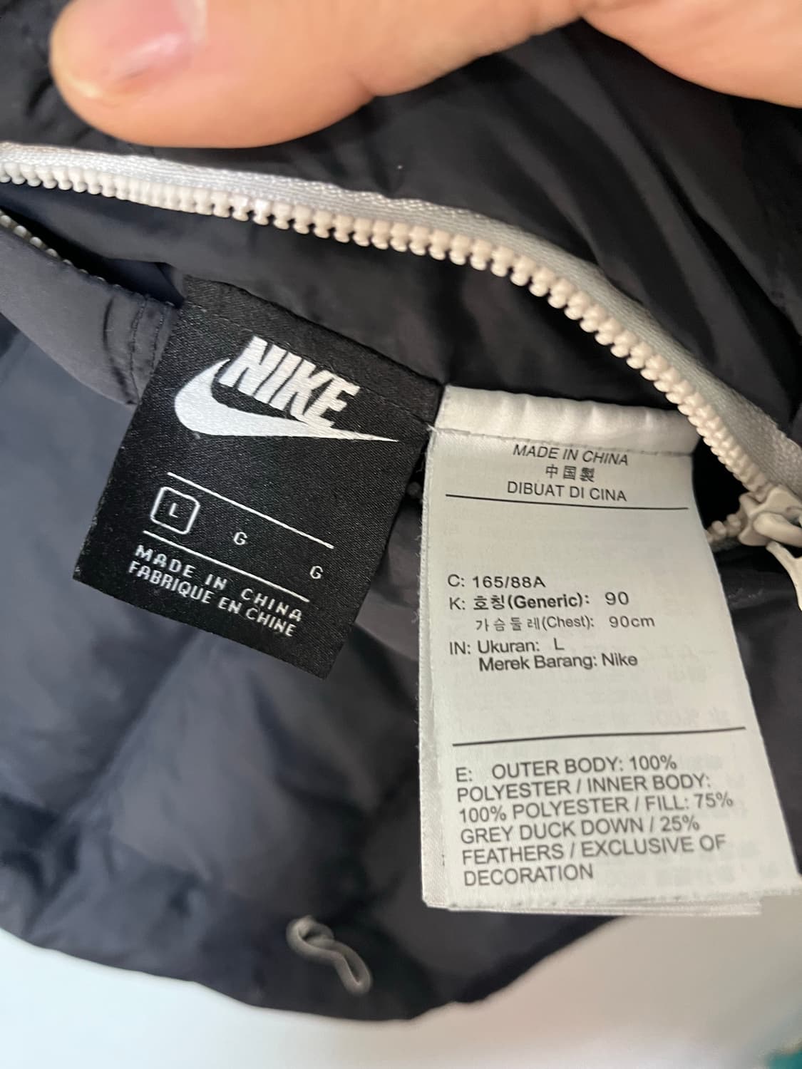 나이키 여성 블랙 리버시블 패딩 조끼 상품이미지5