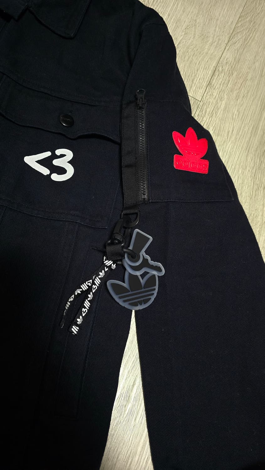 아디다스 V-Day 코튼 자켓 블랙 상품이미지2