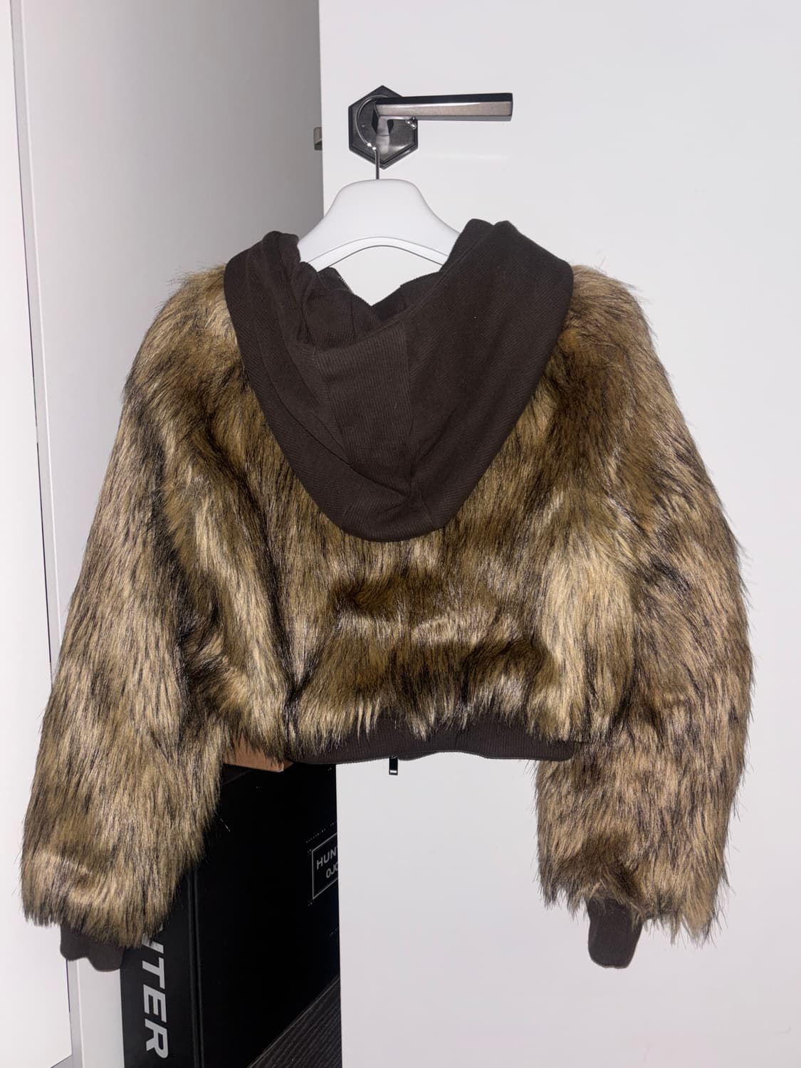 나체 후디드 크롭 퍼자켓 HOODIE CROP FUR JACKET 상품이미지5