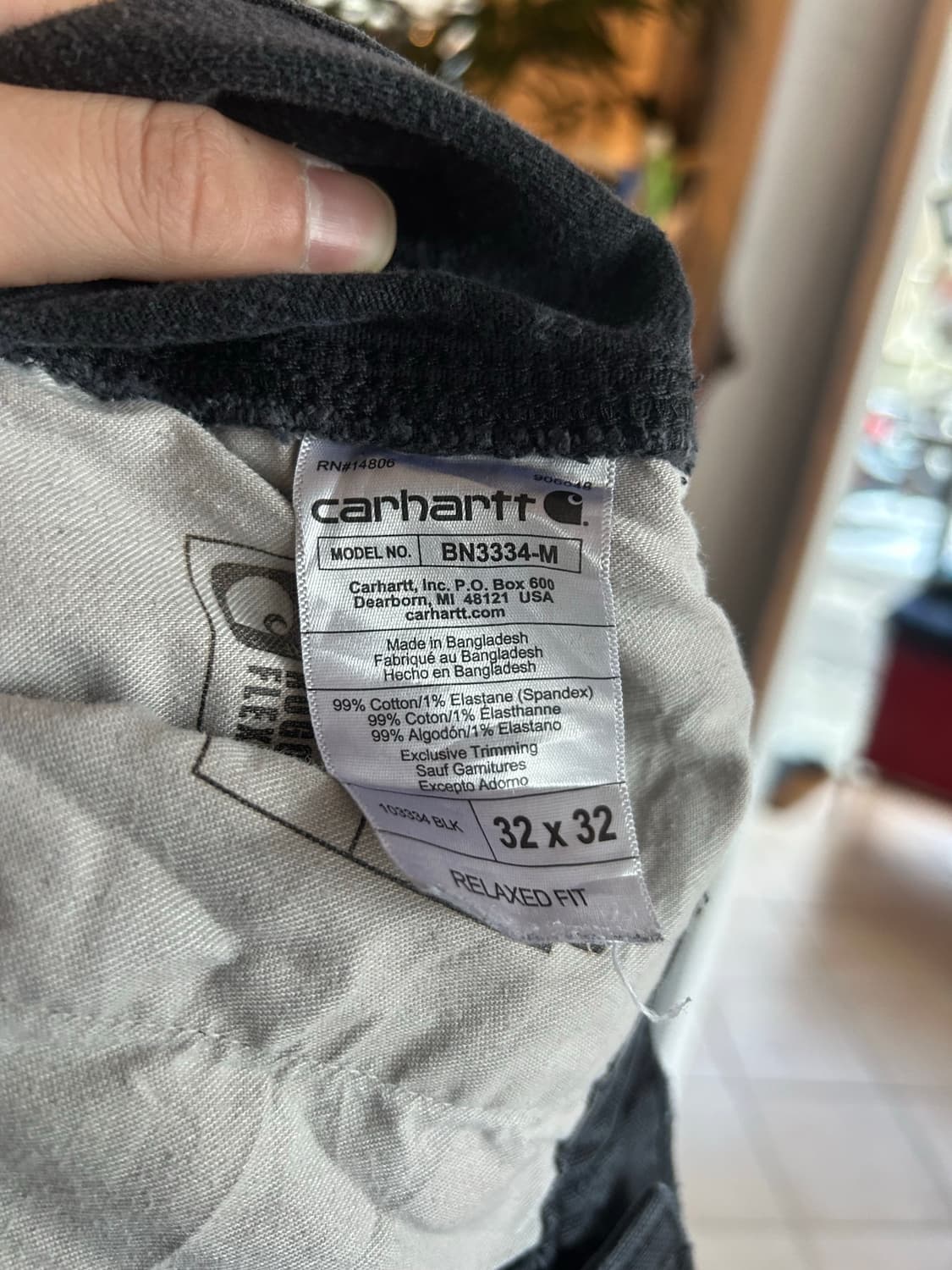 칼하트 더블니 블랙 32in 상품이미지6