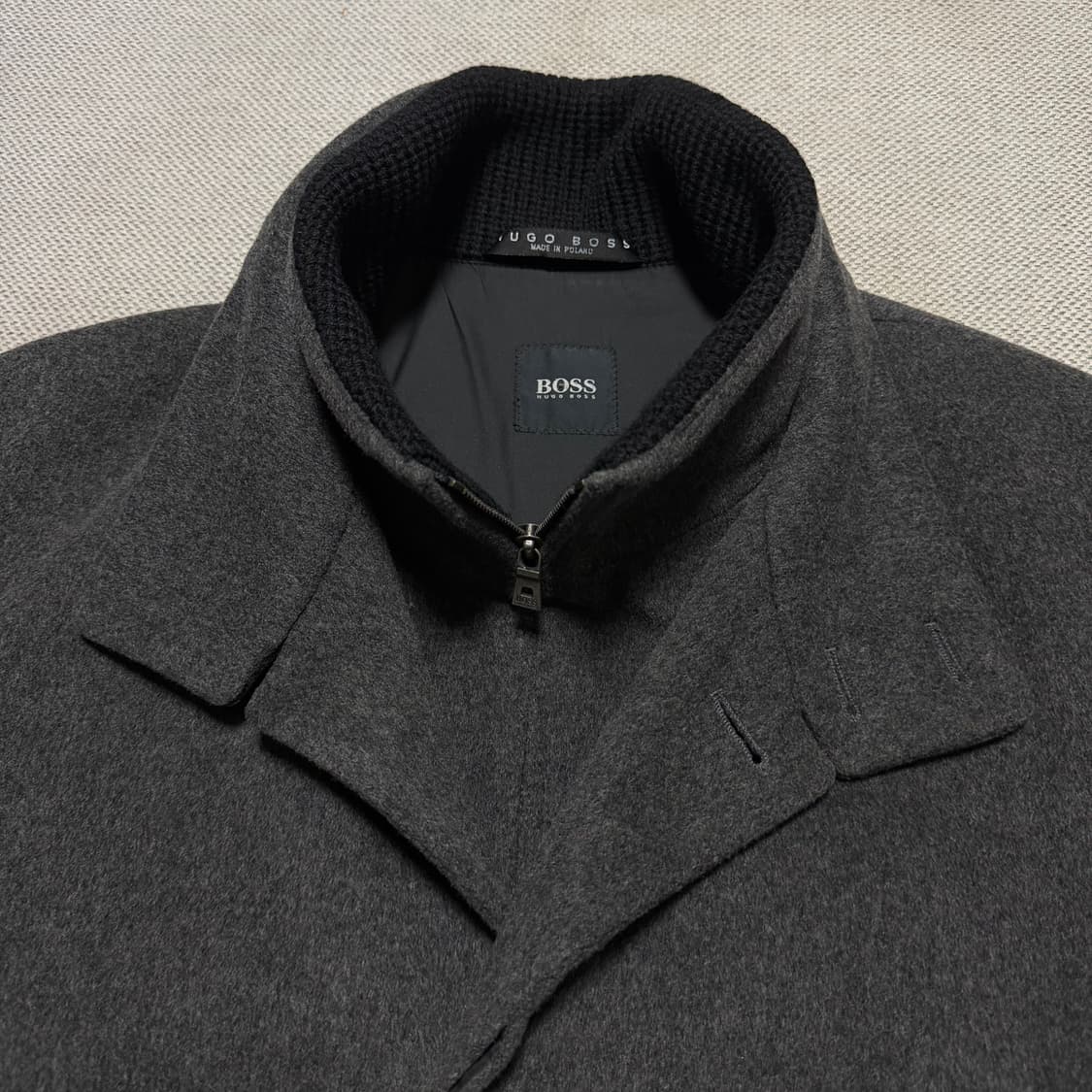 휴고 보스 집업 모직 코트 상품이미지2