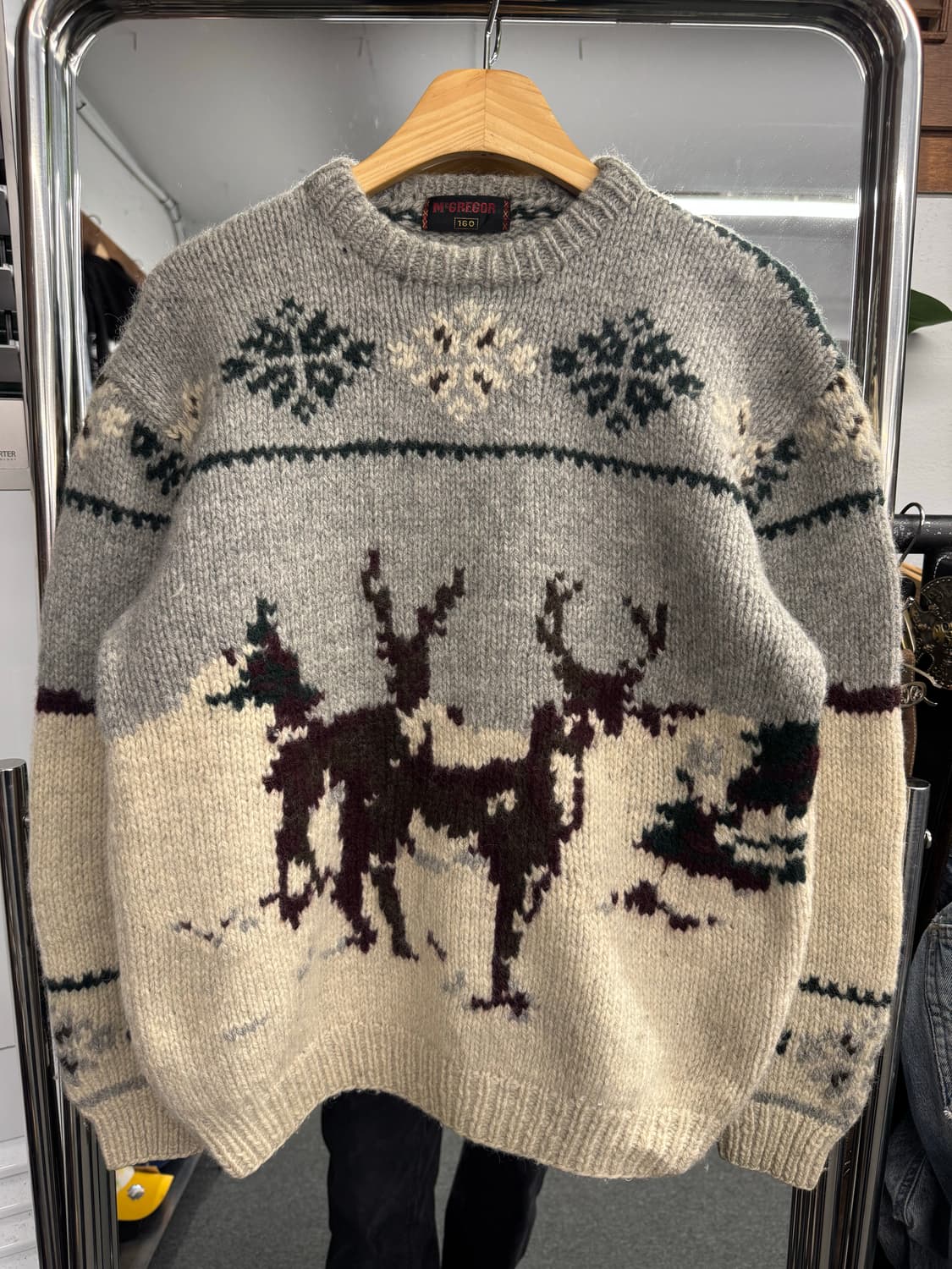 맥그리거 빈티지 패턴 니트 상품이미지1