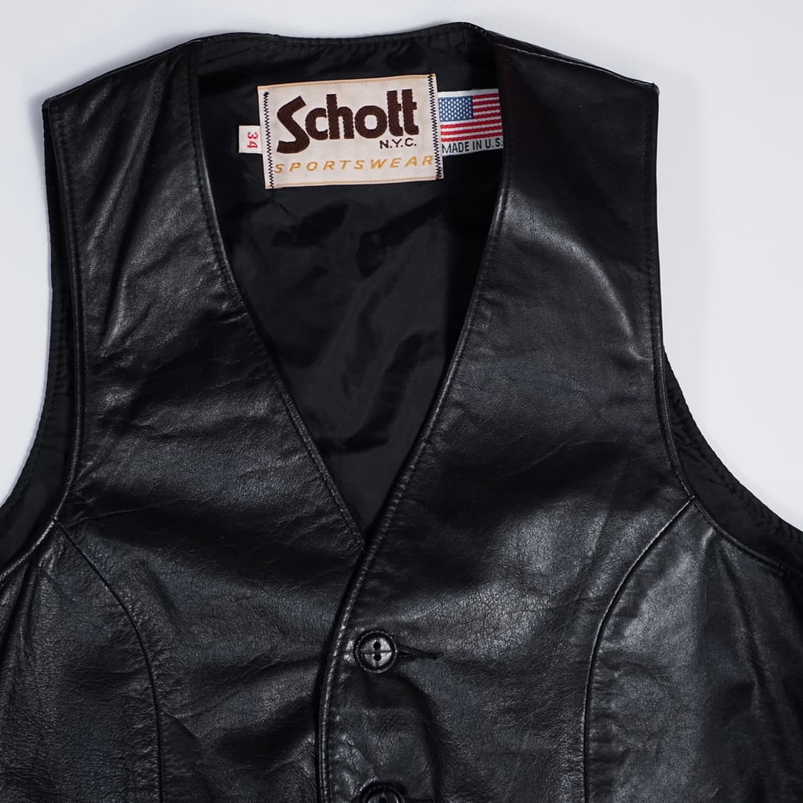 쇼트 USA Sportswear 레더 베스트 상품이미지5