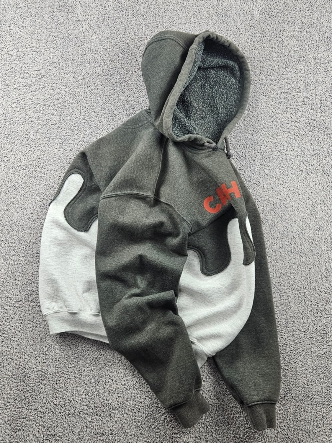 칼하트 아플리케 믹스 커스텀 스웻 후드 티셔츠 ( M ) / 9358 상품이미지4