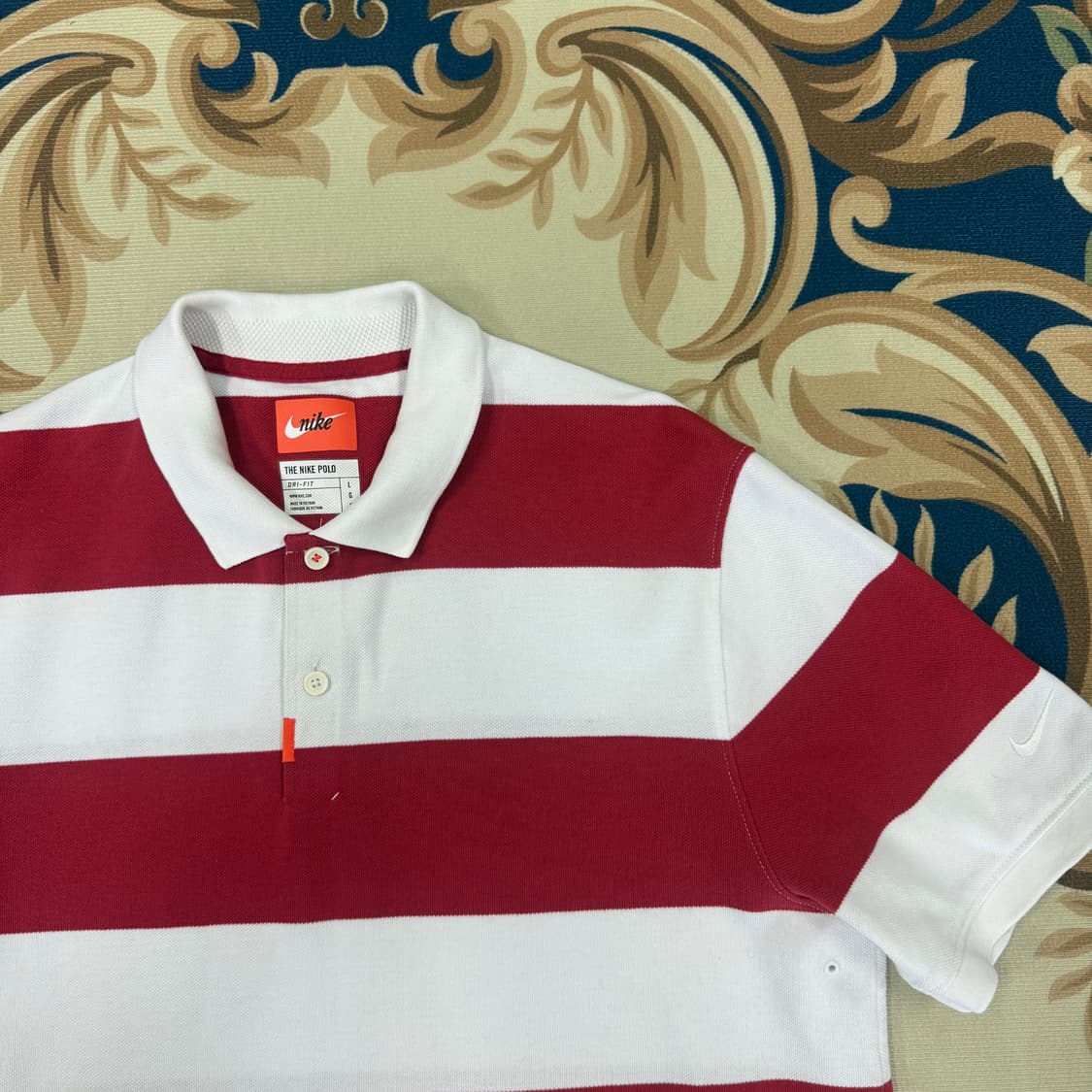 (L)나이키 Nike 스트라이프 PK 카라티셔츠 상품이미지3