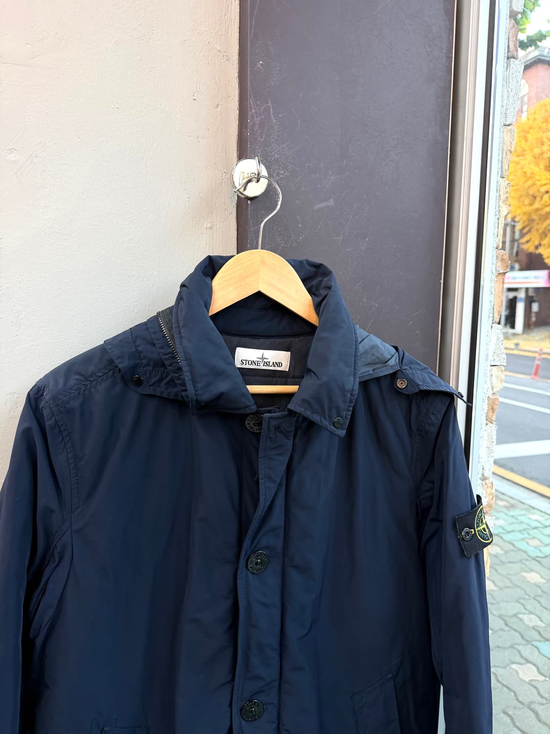 100/ 스톤아일랜드 마이크로 레펠 패딩 코트 상품이미지3