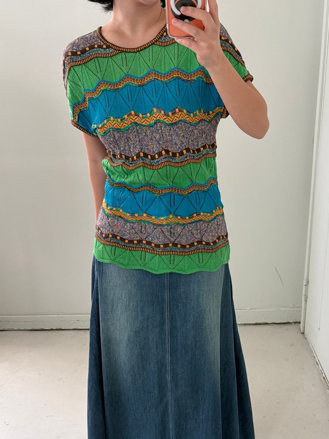 일본빈티지 모리 크로셰 슬리브리스 상품이미지1