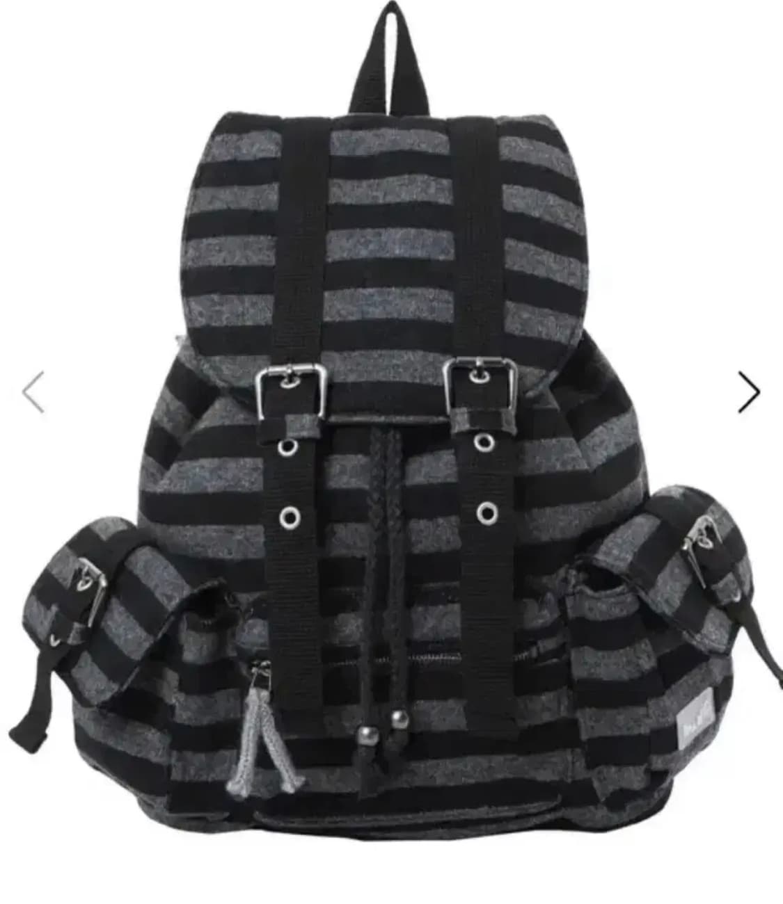 탠스댄스 울 스트라이프 백팩 (블랙) (줄무늬 가방) 상품이미지1