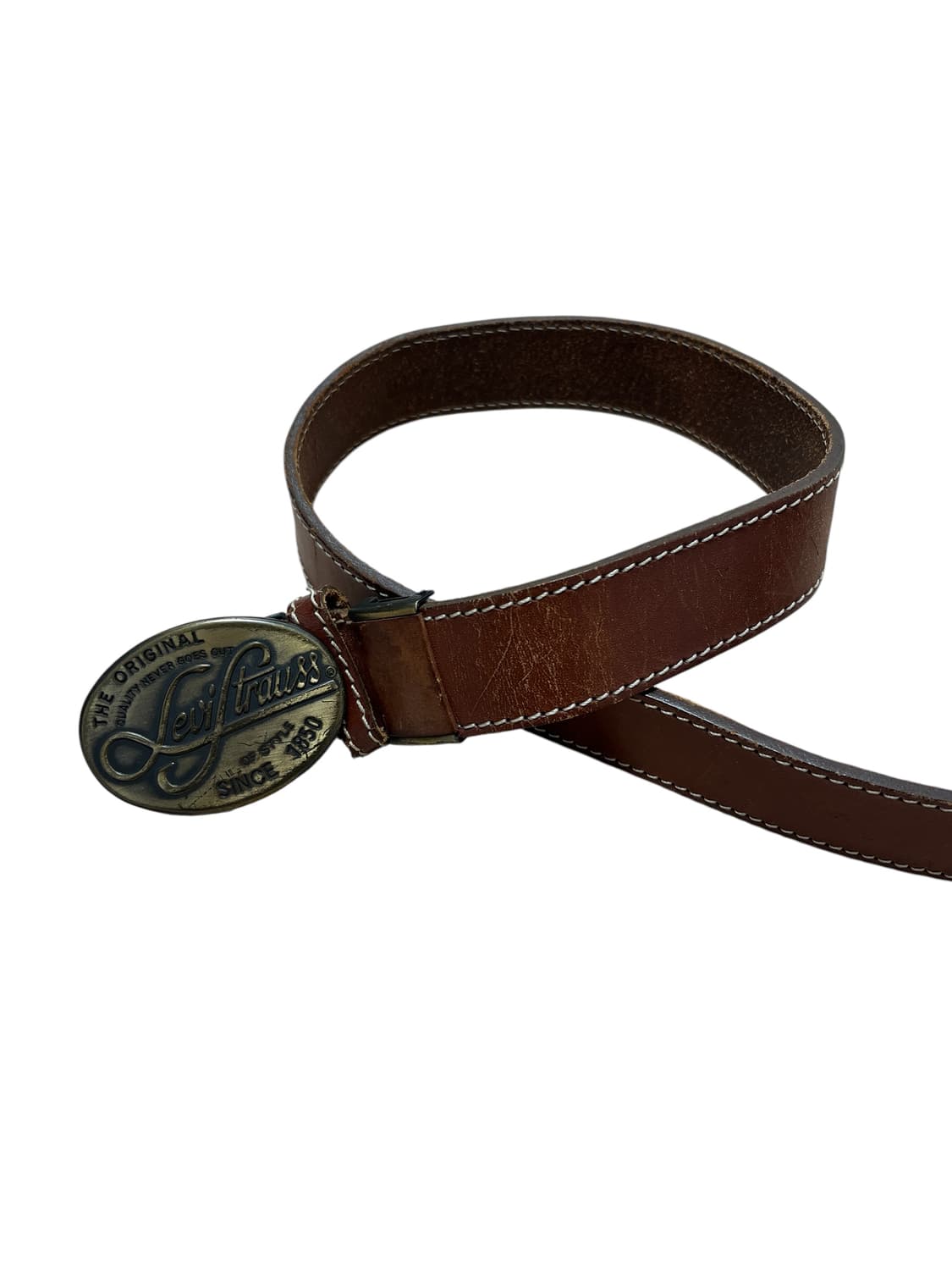 00s 리바이스 로고 웨스턴 레더 벨트 상품이미지1