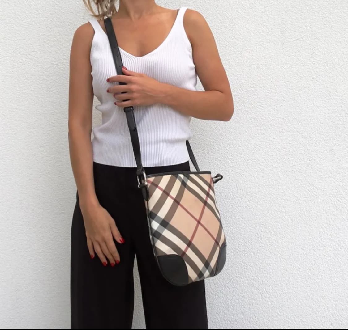 정품 버버리 노바 체크 크로스백 숄더백 상품이미지1