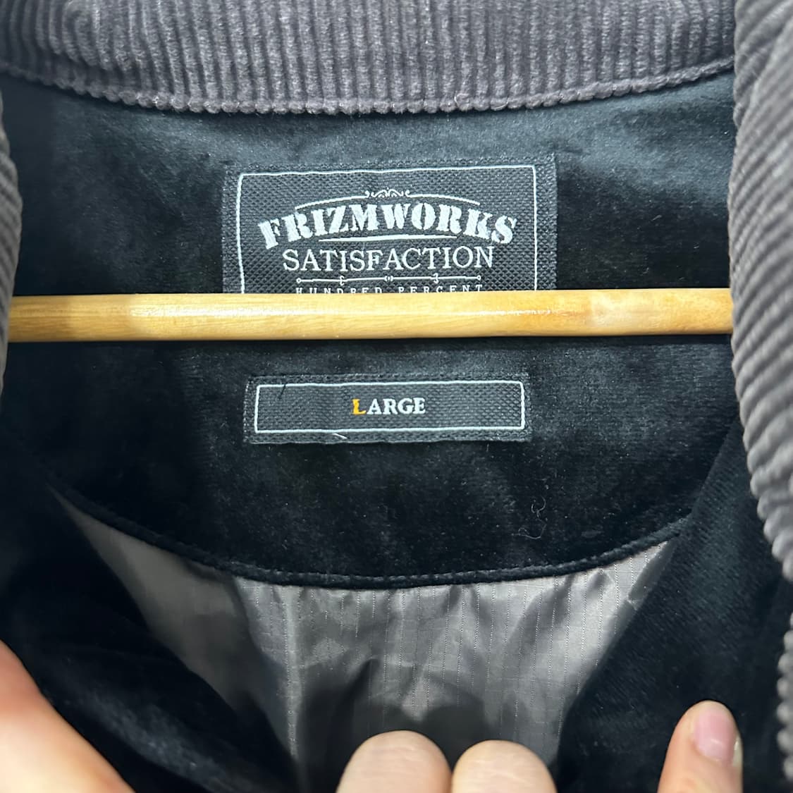 프리즘웍스 벨벳 구스다운 패딩 상품이미지3