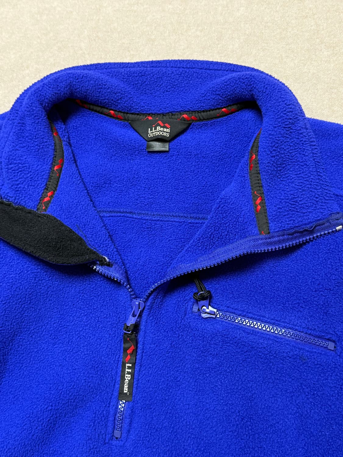 엘엘빈 헤비 플리스 풀오버 블루 80s 상품이미지3