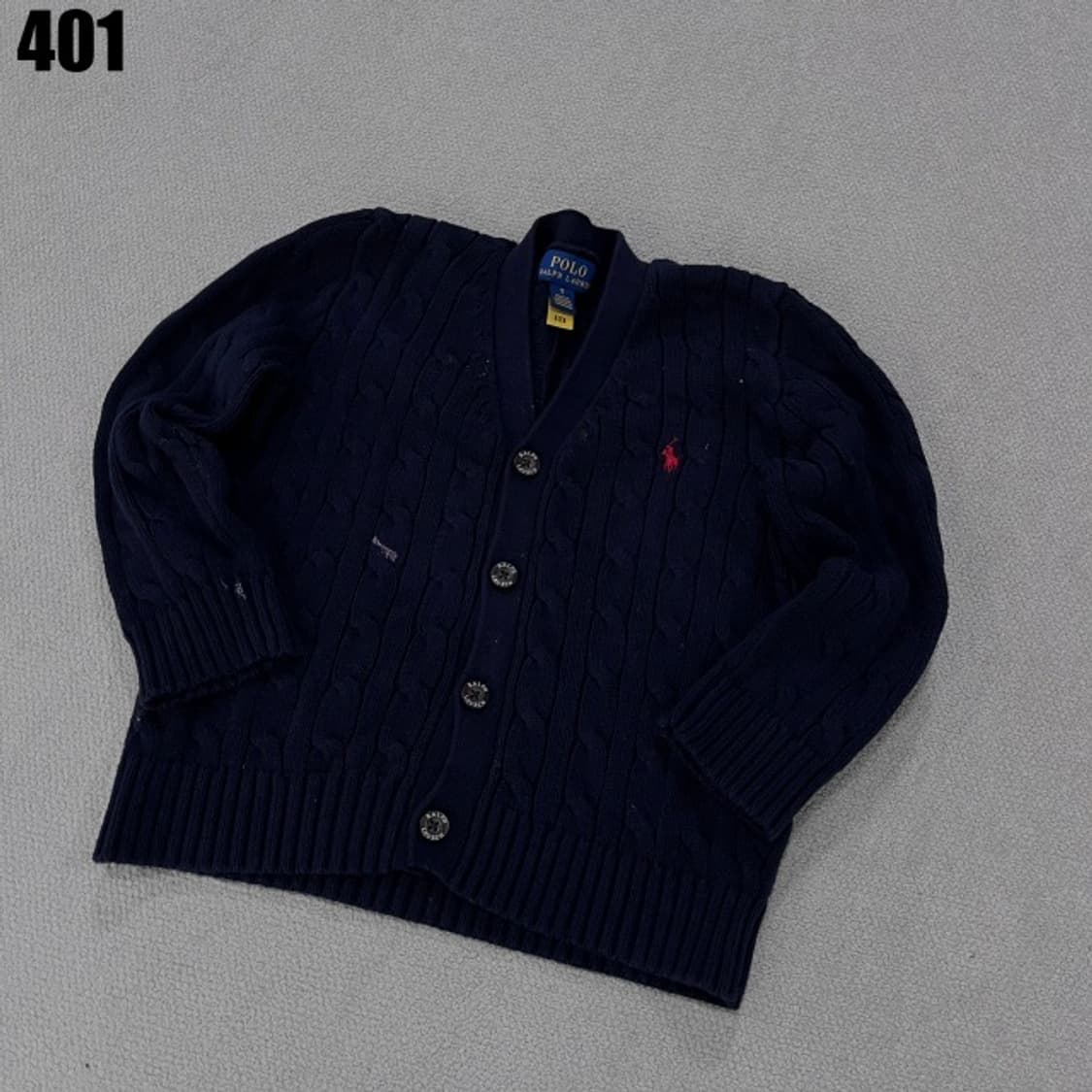 폴로 네이비 꽈배기 아동용  상품이미지1