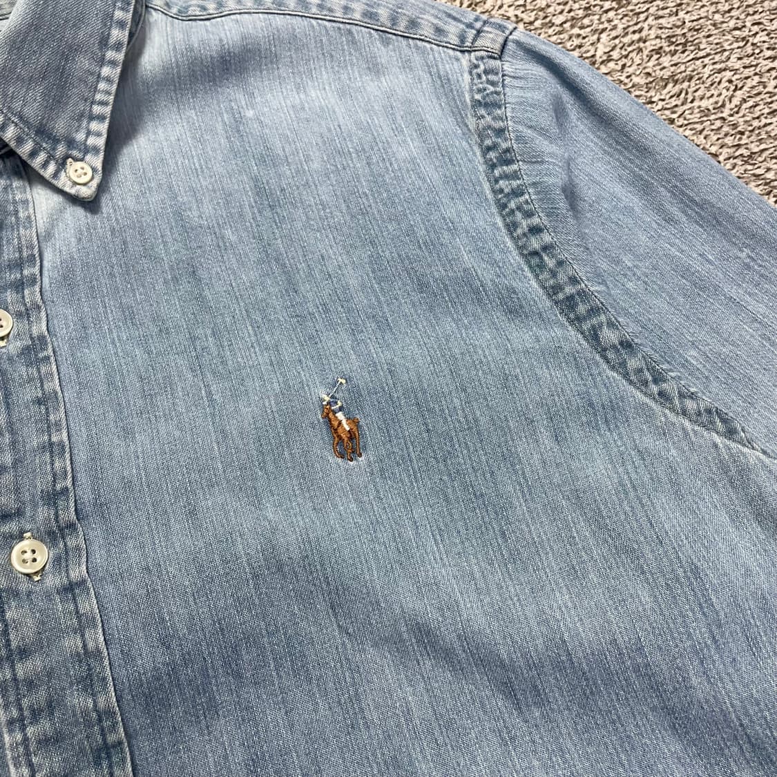 폴로 샴브레이 셔츠 상품이미지2