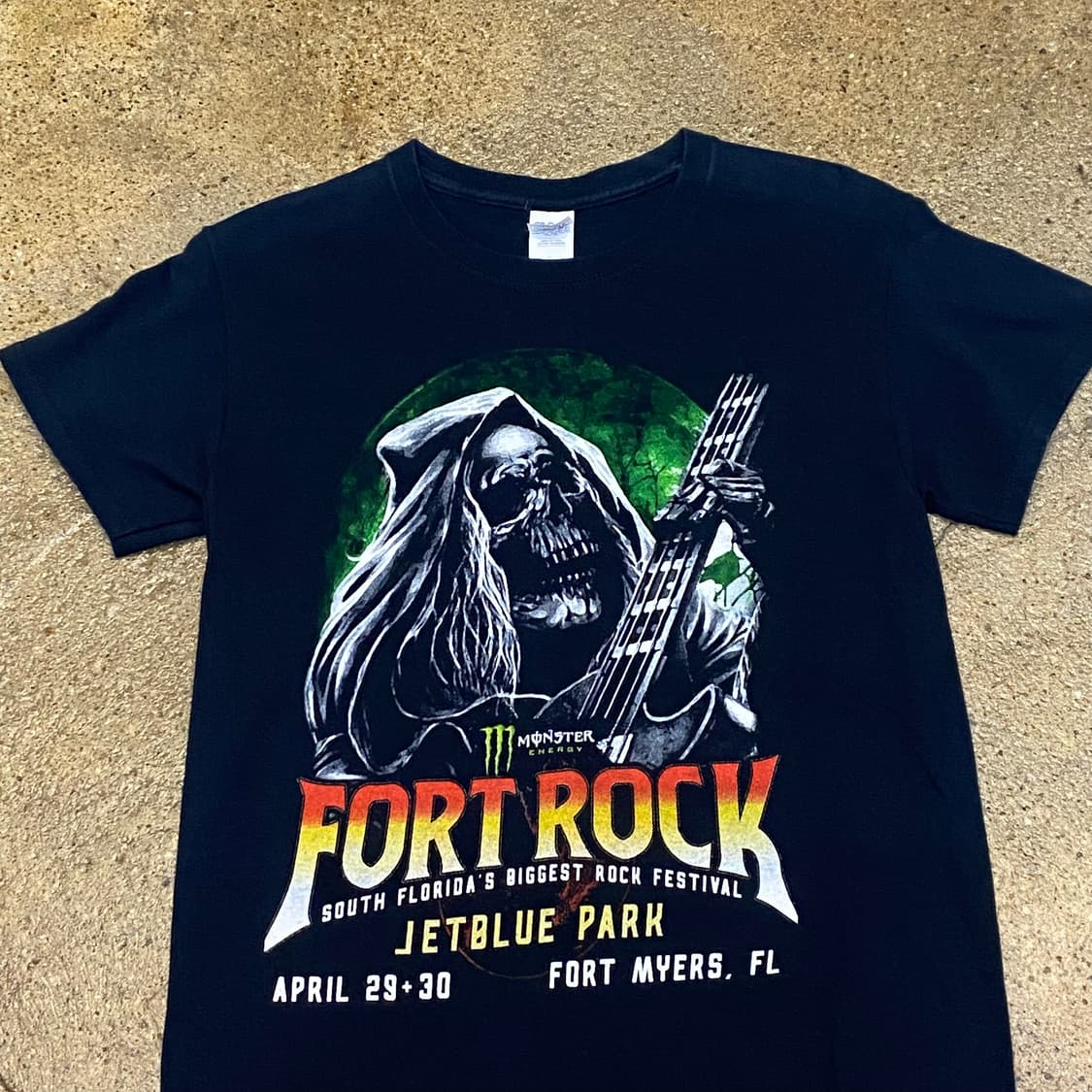 미국 빈티지 포트락 FORT ROCK 페스티벌 굿즈티 락티셔츠 반팔티 상품이미지2