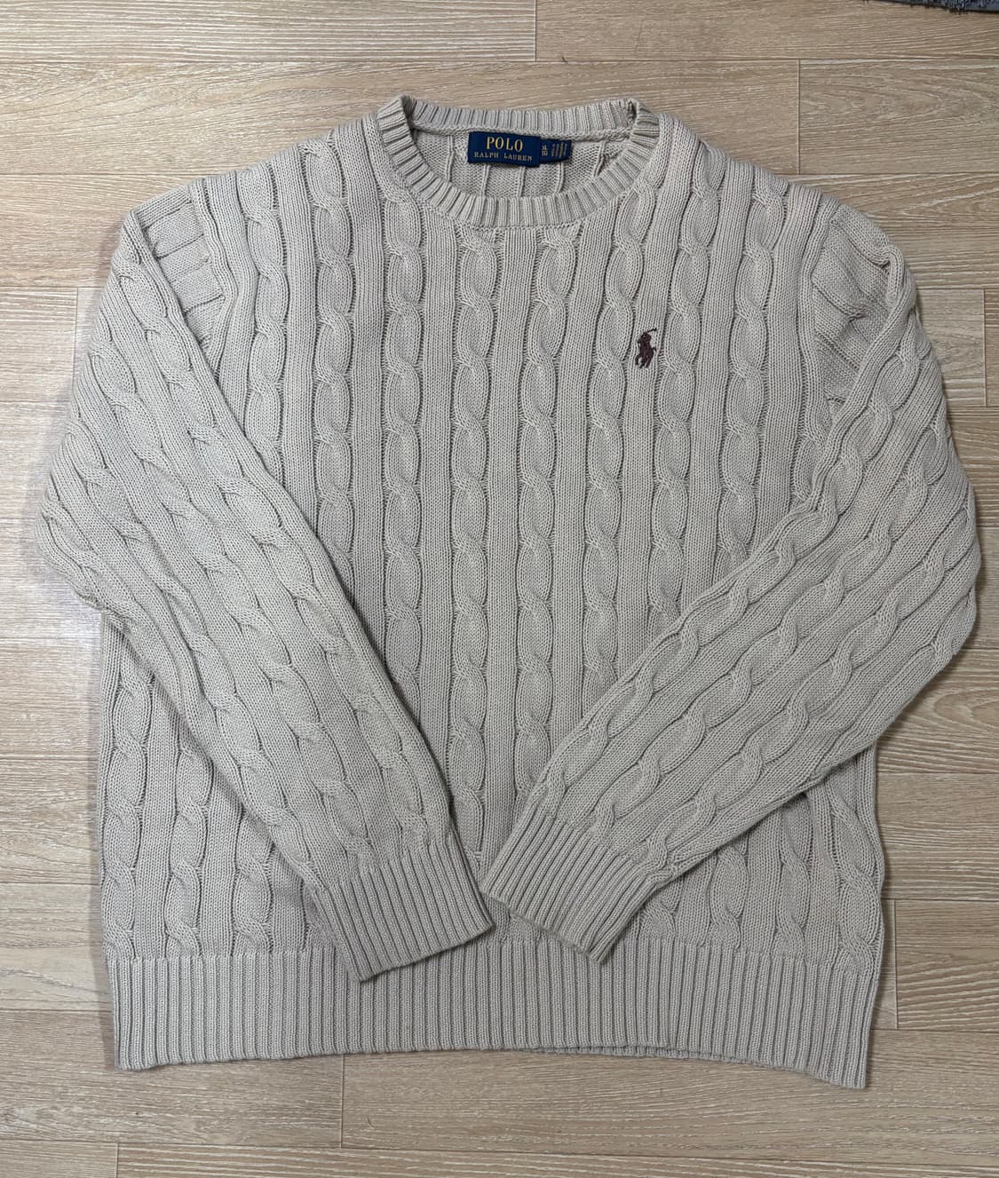 폴로 코튼 케이블 니트 L 상품이미지1